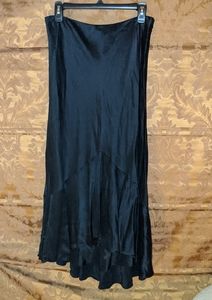 Lauren Ralph Lauren black silk skirt